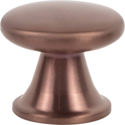 Atlas Homewares A969-MRG Stainless Burbank 1 1/8in (29mm) Length Mushroom Knob Matte Rose Gold - KnobDepot