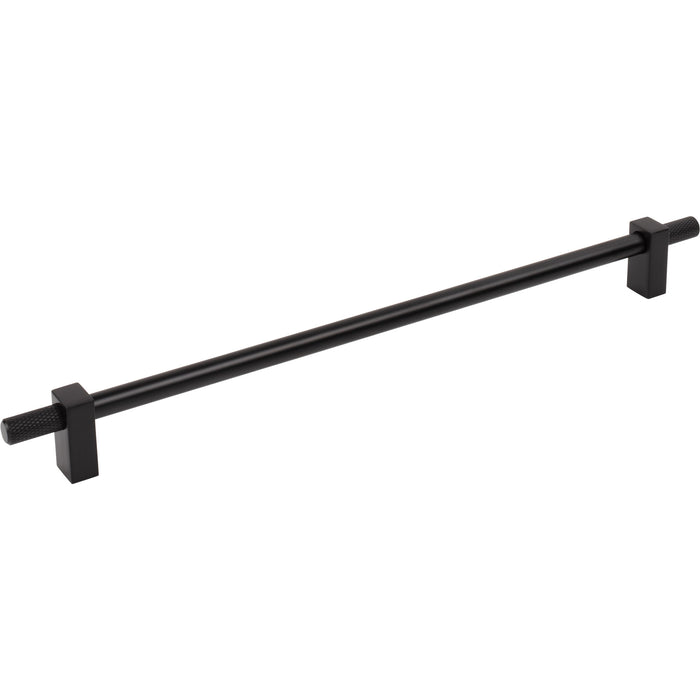 Jeffrey Alexander 698-305MB Larkin 4 Knurled Ends 305 mm Center-to-Center Bar Pull Matte Black