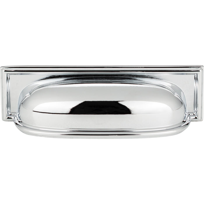Atlas Homewares 383-CH Campaign 3 3/4in Center to Center Cup/Bin Pull Polished Chrome