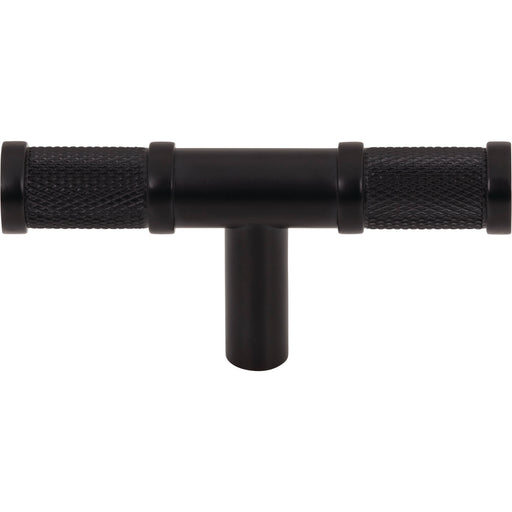 Top Knobs TK3231BLK Burnham 3" Length Bar Knob Flat Black - KnobDepot