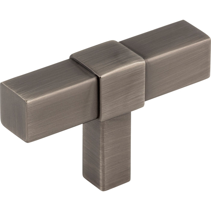 Jeffrey Alexander 293T-BNBDL Zane 2" Length Bar Knob Brushed Pewter