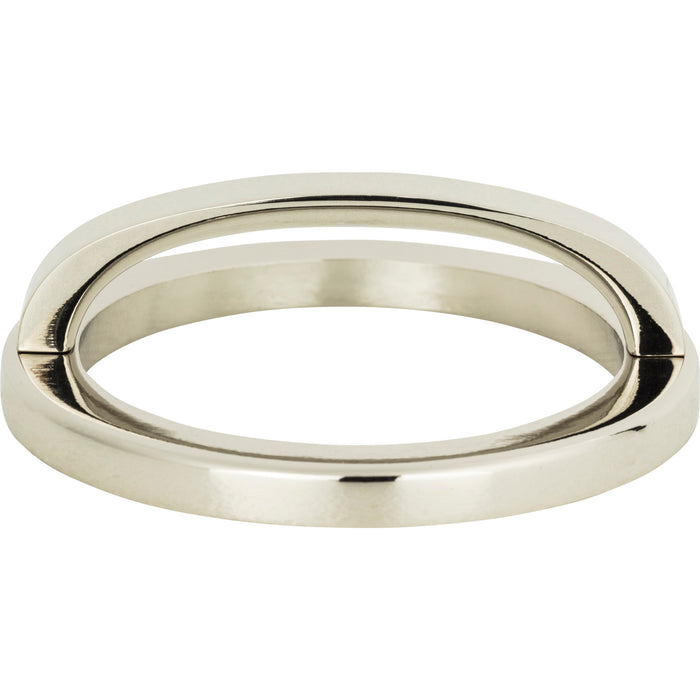 Atlas Homewares 407-PN Tableau 3in Center to Center Finger Pull Polished Nickel