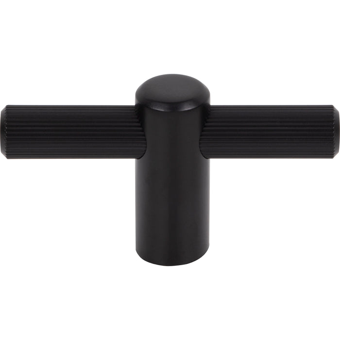 Top Knobs TK3251BLK Dempsey 2 1/2" Length Bar Knob Flat Black - KnobDepot