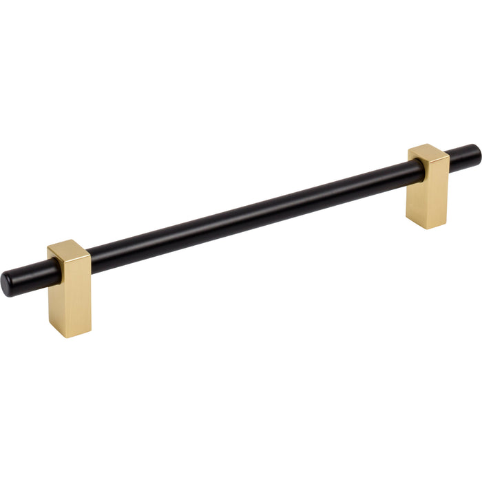 Jeffrey Alexander 478-192MBBG Larkin 2 192 mm Center-to-Center Bar Pull Matte Black w/Brushed Gold