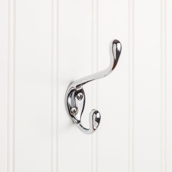 Elements YD40-450PC Wall Double Hook Polished Chrome
