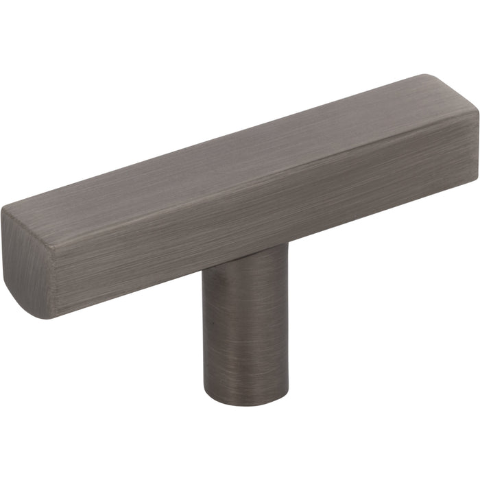 Jeffrey Alexander 845TL-BNBDL Dominique 2-1/4" Length Bar Knob Brushed Pewter
