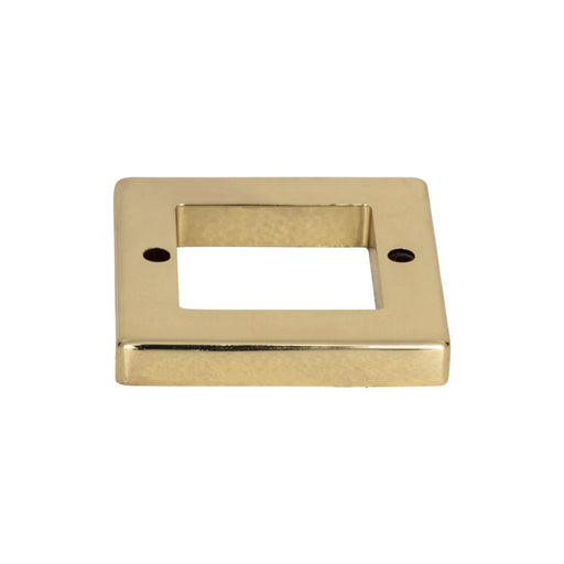 Atlas Homewares 392-FG Tableau Square 1 7/16in (37mm) Center to Center Pull Backplate French Gold - KnobDepot