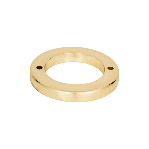 Atlas Homewares 389-FG Tableau Round 1 13/16in (46mm) Center to Center Pull Backplate French Gold - KnobDepot