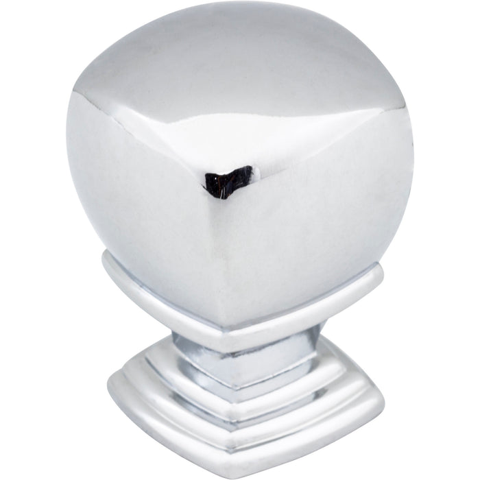 Jeffrey Alexander 188L-PC Katharine Katharine 1" (25mm) Length Square Knob Polished Chrome