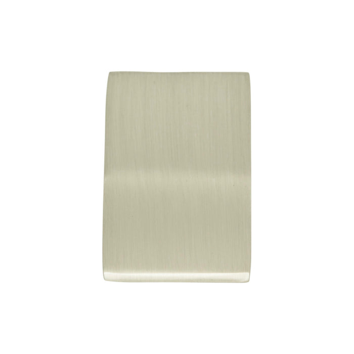 Atlas Homewares A903-BN Angled Drop 15/16in (24mm) Length Rectangle Knob Brushed Nickel - KnobDepot