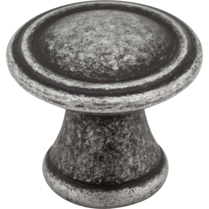 Jeffrey Alexander Z110-SIM Chesapeake Chesapeake 1-3/16" (30mm) Diameter Mushroom Knob Distressed Antique Silver