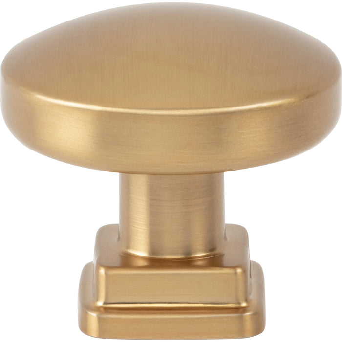 Atlas Homewares A6021-WB Kimberton 1 1/4in Length Round Knob Warm Brass