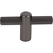 Top Knobs TK3251AG Dempsey 2 1/2" Length Bar Knob Ash Gray - KnobDepot