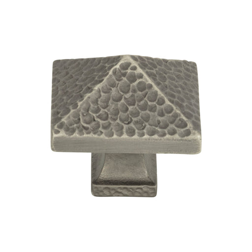 Atlas Homewares 2237-NO Craftsman 1 1/4in (32mm) Length Square Knob Pewter - KnobDepot