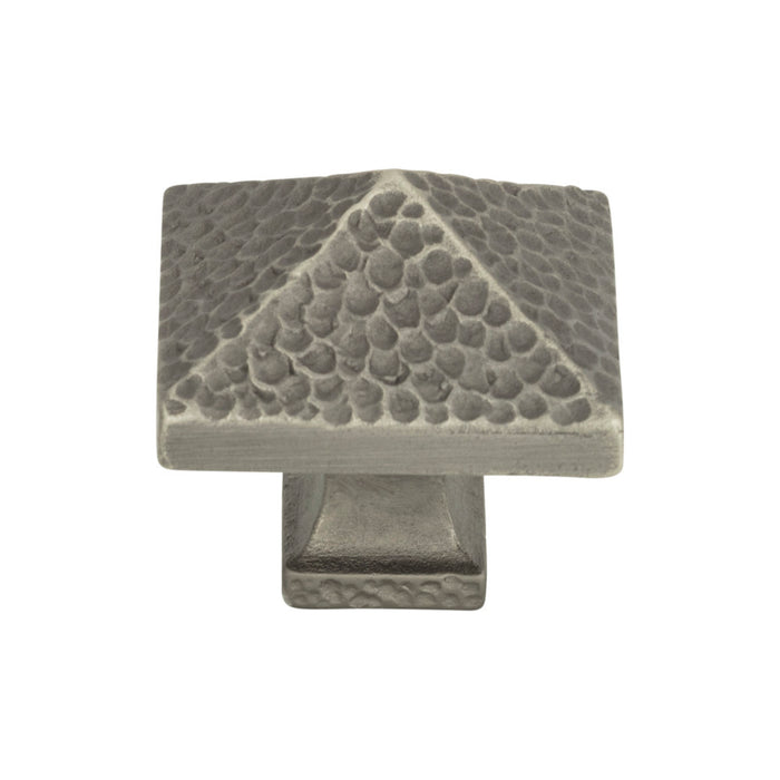 Atlas Homewares 2237-NO Craftsman 1 1/4in (32mm) Length Square Knob Pewter - KnobDepot