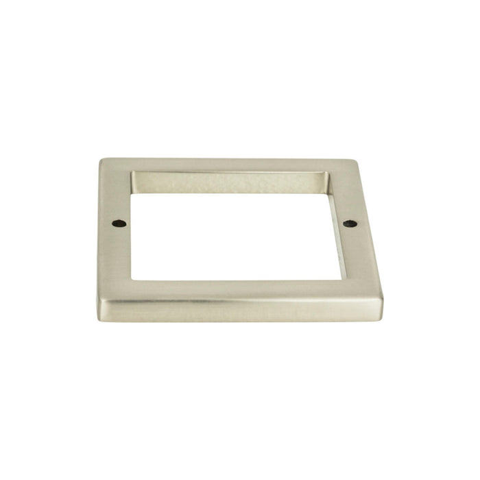 Atlas Homewares 394-BN Tableau Square 2 1/2in Center to Center Pull Backplate Brushed Nickel