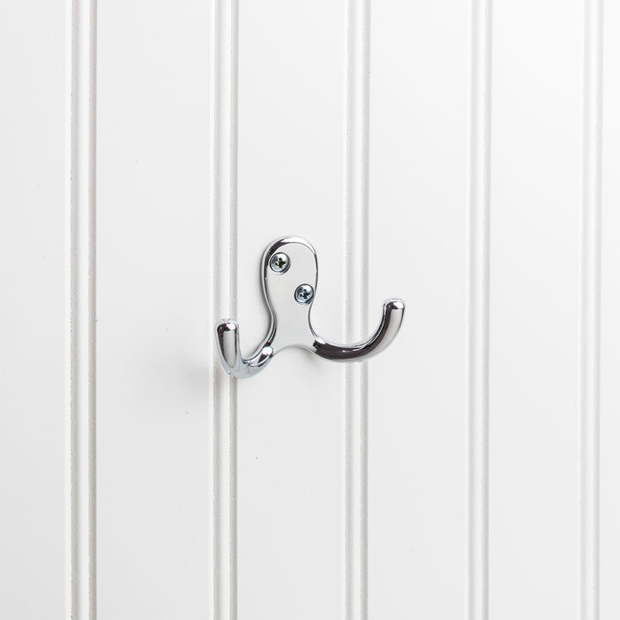 Elements YD15-187PC Wall Double Hook Polished Chrome