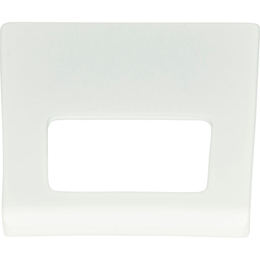 Atlas Homewares 362-WG Edge Pulls Mid Century 1 1/4in (32mm) Center to Center Finger Pull High White Gloss - KnobDepot
