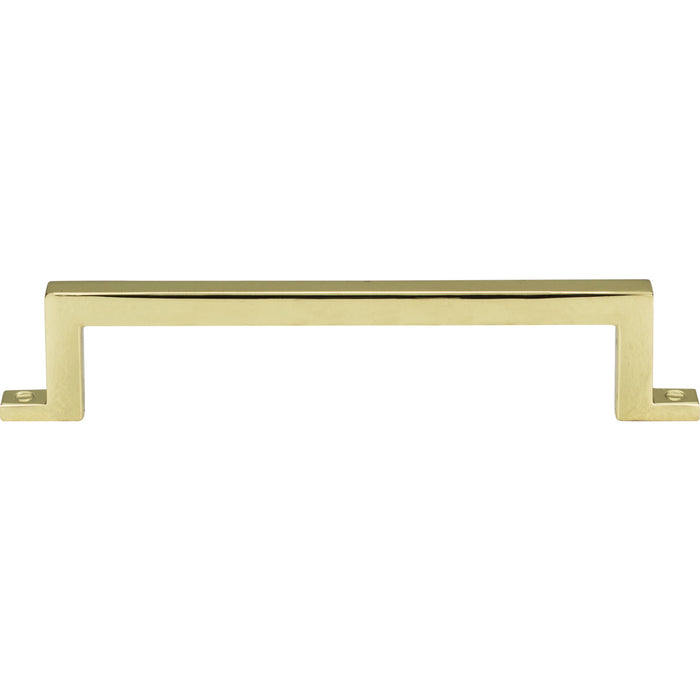 Atlas Homewares 386-PB Campaign 5 1/16in Center to Center Bar Pull Polished Brass