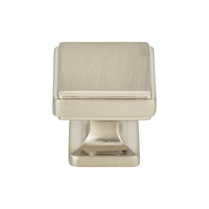 Atlas Homewares A201-BRN Kate 1 1/4in Length Square Knob Brushed Nickel