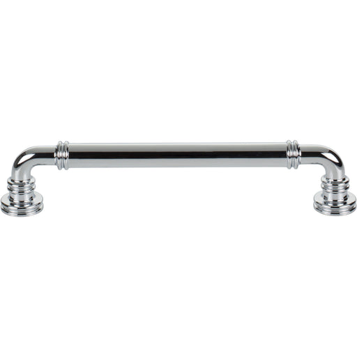 Top Knobs TK3143PC Cranford 6 5/16" Center to Center Bar Pull Polished Chrome - KnobDepot