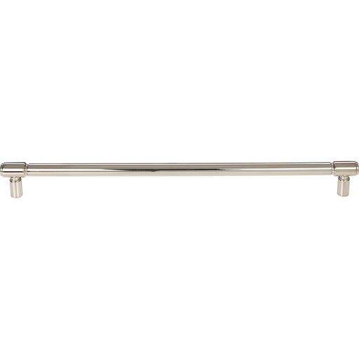 Top Knobs TK3117PN Clarence 12" Center to Center Bar Pull Polished Nickel - KnobDepot