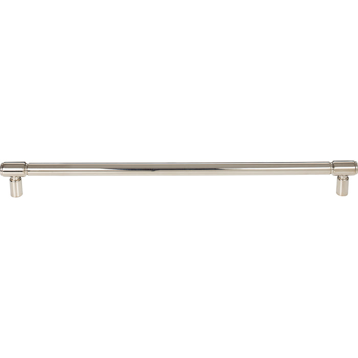 Top Knobs TK3117PN Clarence 12" Center to Center Bar Pull Polished Nickel - KnobDepot