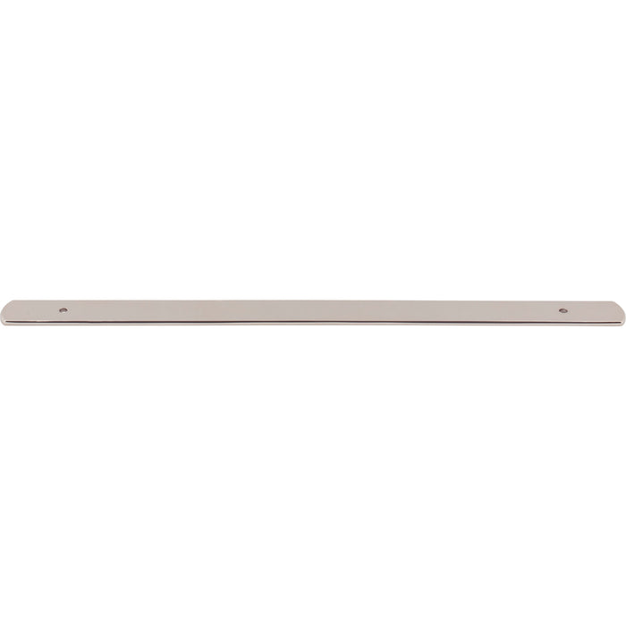 Top Knobs TK3276PN Wescott 12" Center to Center Pull Backplate Polished Nickel - KnobDepot