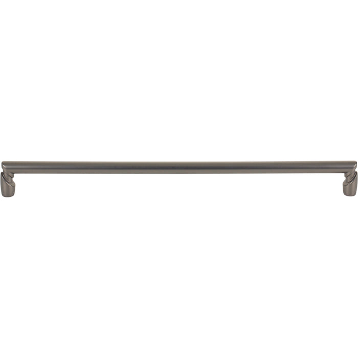 Top Knobs TK3137AG Florham 12" Center to Center Bar Pull Ash Gray - KnobDepot