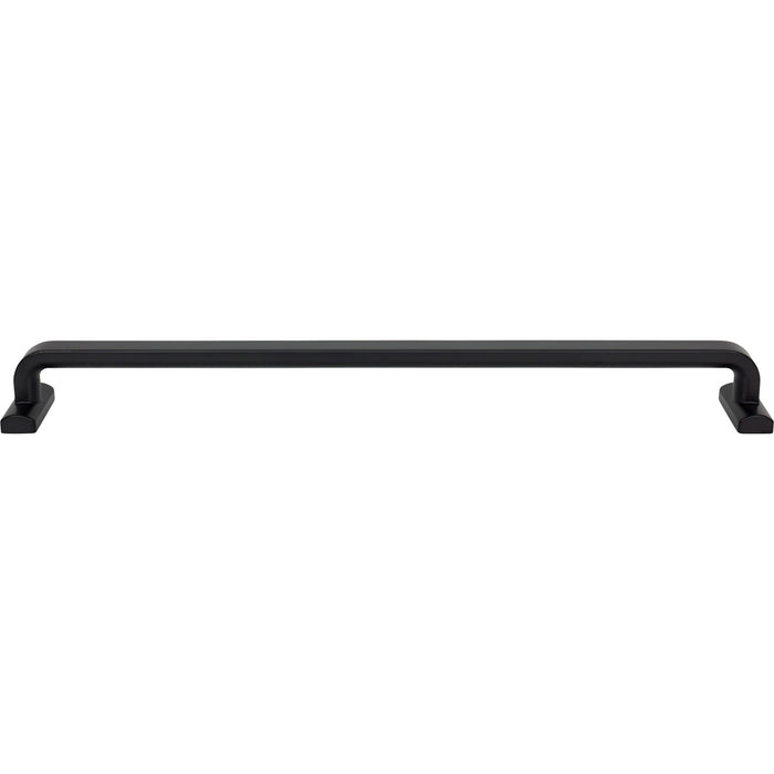 Top Knobs TK3169BLK Harrison 18" Center to Center Appliance Pull Flat Black - KnobDepot