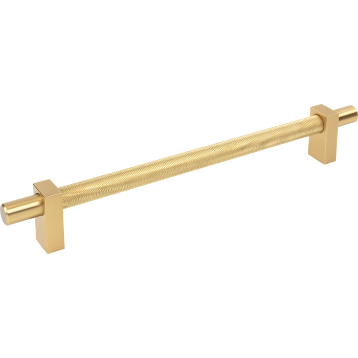 Jeffrey Alexander 598-18BG Larkin 3 Knurled Center 18" Center-to-Center Appliance Pull Brushed Gold