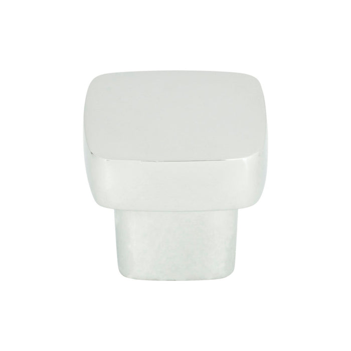 Atlas Homewares A908-CH Chunky Knobs 1in (25mm) Length Square Knob Polished Chrome - KnobDepot