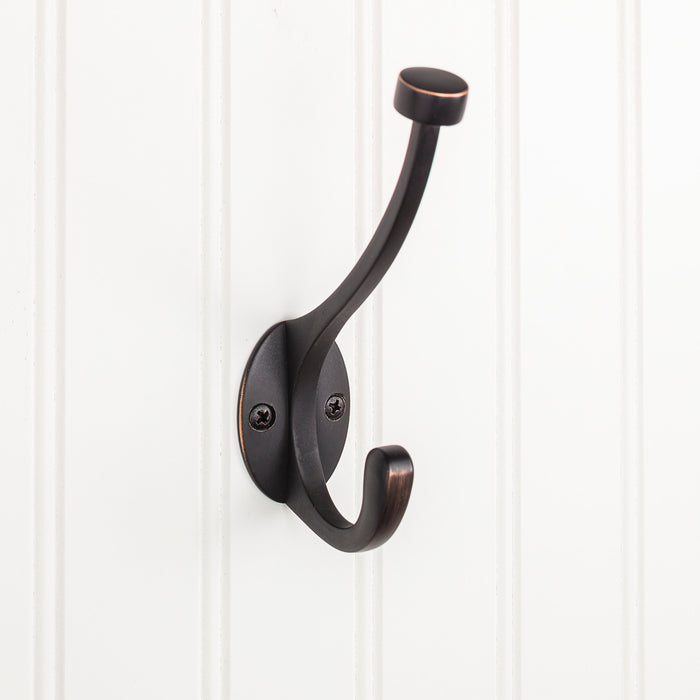 Elements YD60-550DBAC Wall Double Hook Brushed Oil Rubbed Bronze