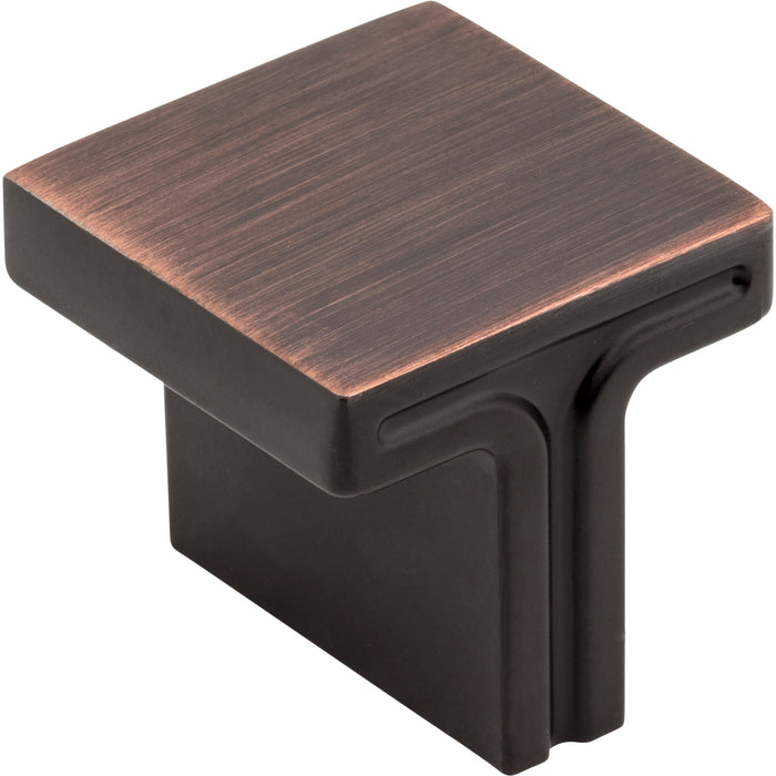 Jeffrey Alexander 867L-DBAC Anwick 1-1/8" Length Square Knob Brushed Oil Rubbed Bronze