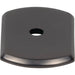Top Knobs TK3270AG Wescott Knob Backplate Ash Gray - KnobDepot