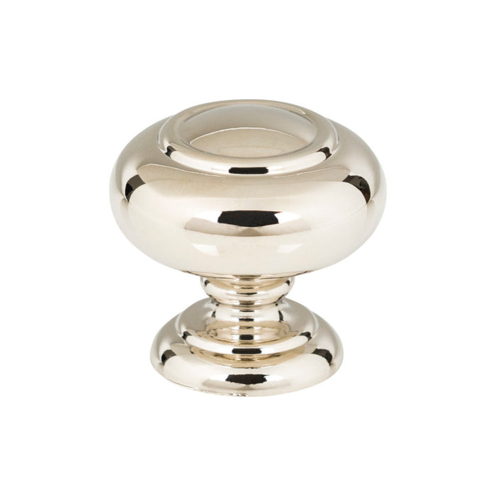 Atlas Homewares A610-PN Victoria 1 1/4in Length Mushroom Knob Polished Nickel