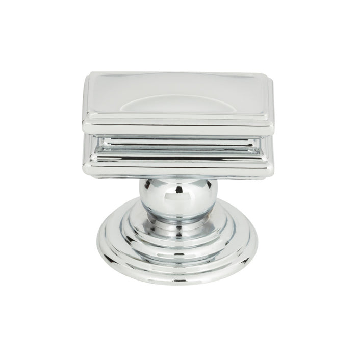Atlas Homewares 377-CH Campaign 1 1/2in Length Rectangle Knob Polished Chrome