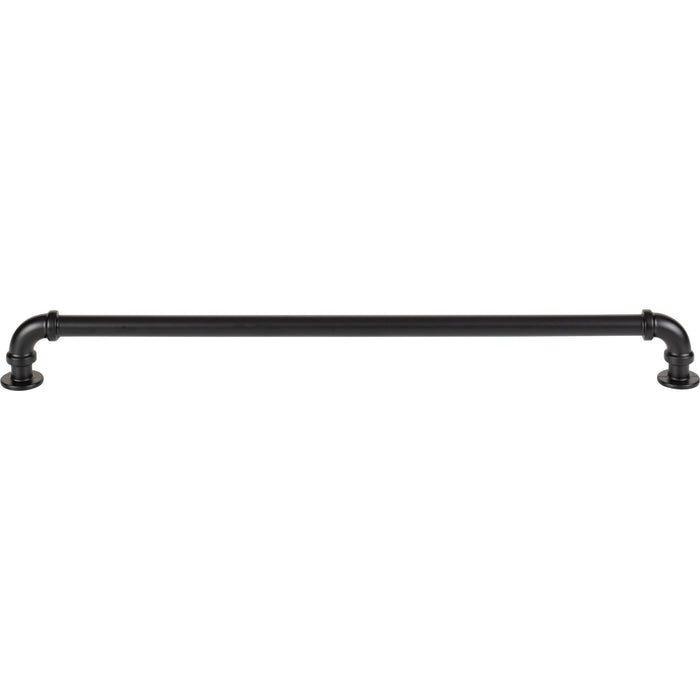 Atlas Homewares 434-BL Steam Punk 12in Center to Center Bar Pull Matte Black