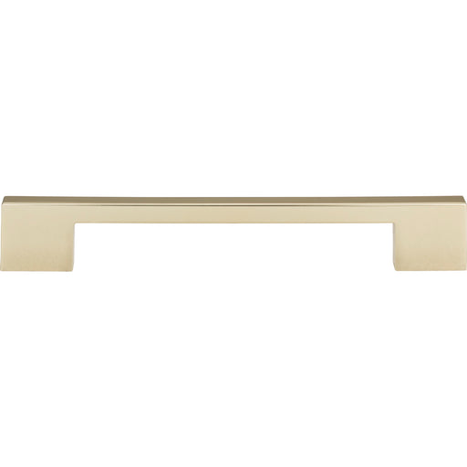 Atlas Homewares A826-FG Thin Square 7 9/16in (192mm) Center to Center Bar Pull French Gold - KnobDepot
