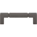 Top Knobs TK3221AG Langston 3 3/4" Center to Center Bar Pull Ash Gray - KnobDepot