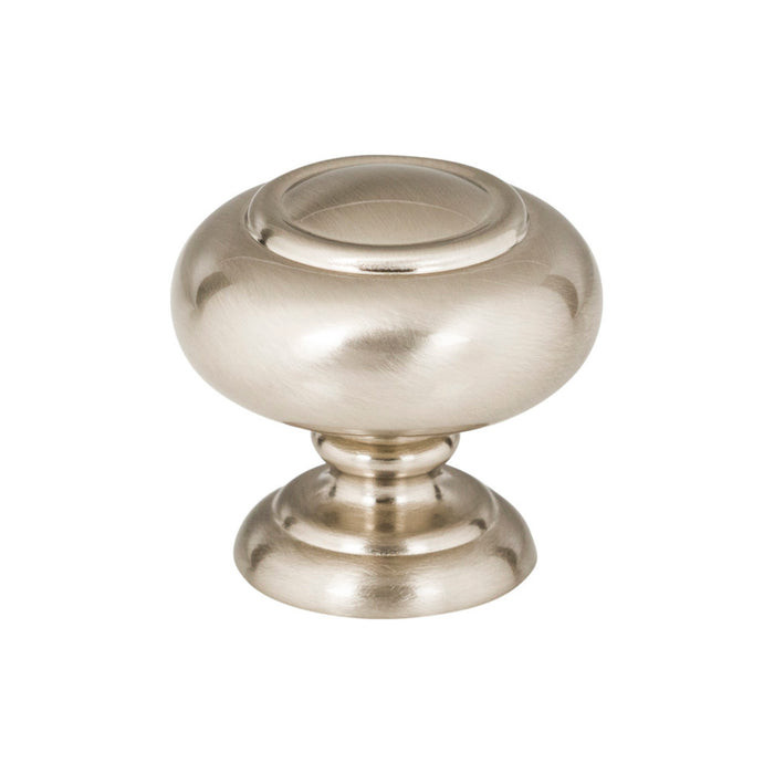 Atlas Homewares A610-BRN Victoria 1 1/4in Length Mushroom Knob Brushed Nickel