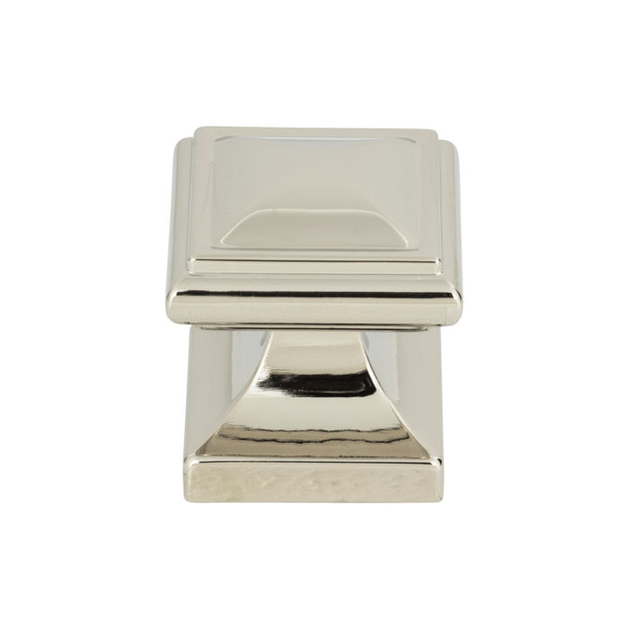 Atlas Homewares 370-PN Wadsworth 1 1/4in Length Square Knob Polished Nickel
