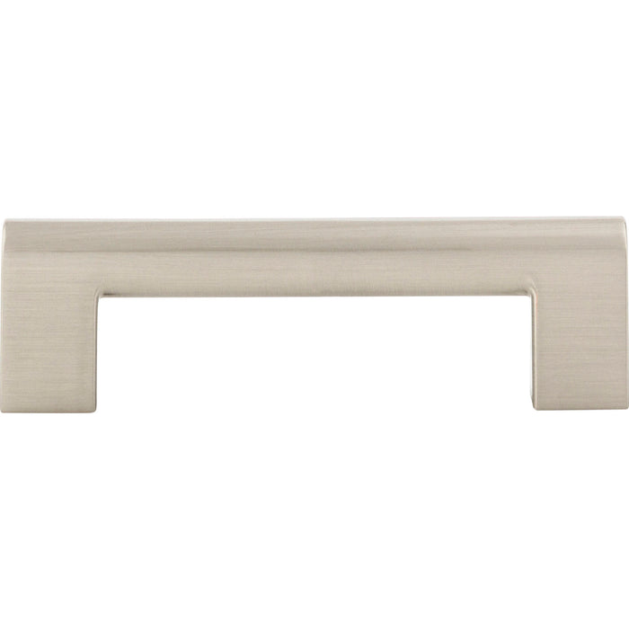 Atlas Homewares 438-BRN Round Rail 3 3/4in Center to Center Bar Pull Brushed Nickel