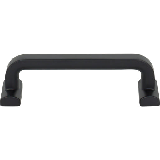 Top Knobs TK3162BLK Harrison 3 3/4" Center to Center Bar Pull Flat Black - KnobDepot