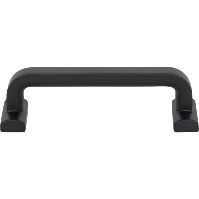 Top Knobs TK3162BLK Harrison 3 3/4" Center to Center Bar Pull Flat Black - KnobDepot