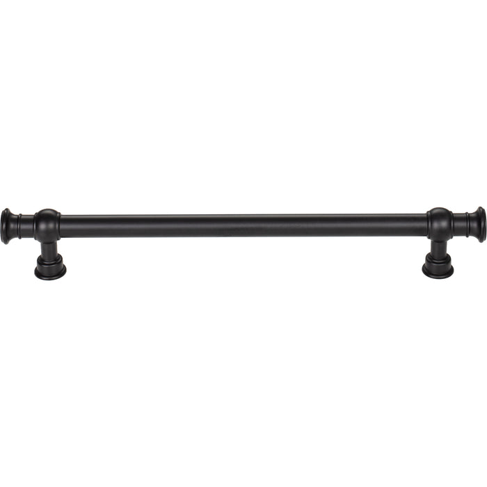 Top Knobs TK3124BLK Ormonde 7 9/16" Center to Center Bar Pull Flat Black - KnobDepot