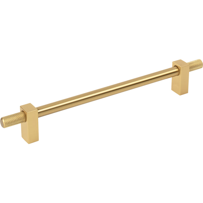 Jeffrey Alexander 698-192BG Larkin 4 Knurled Ends 192 mm Center-to-Center Bar Pull Brushed Gold