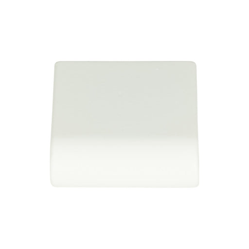 Atlas Homewares A877-WG Round Rail 1 1/8in (29mm) Diameter Round Knob High White Gloss - KnobDepot