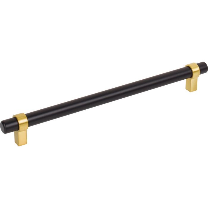 Jeffrey Alexander 5224MBBG Key Grande 224 mm Center-to-Center Bar Pull Matte Black w/Brushed Gold