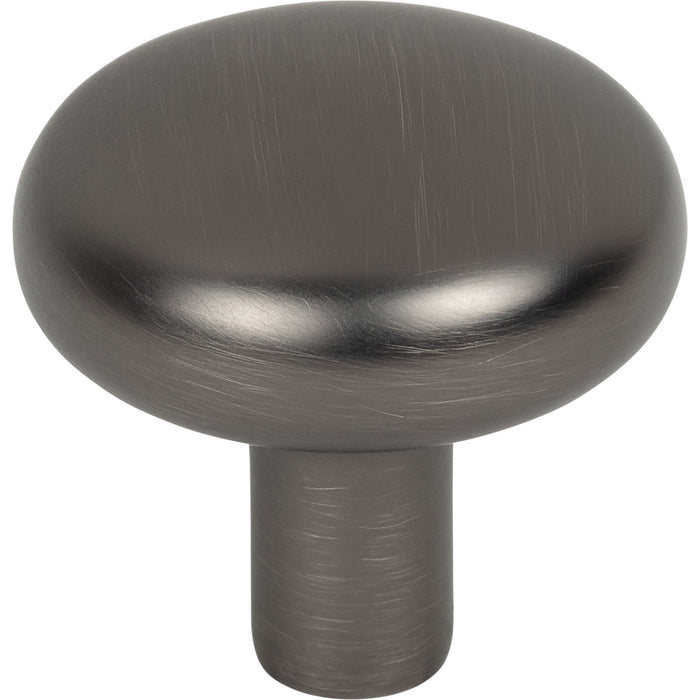 Jeffrey Alexander 329BNBDL Loxley 1-1/4" Diameter Mushroom Knob Brushed Pewter